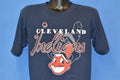 90s Cleveland Indians Blue Logo MLB Baseball t-shirt Medium product image 1