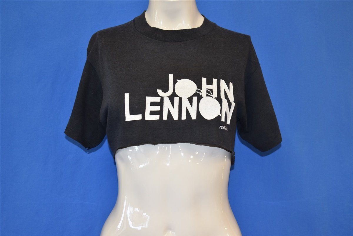 70s John Lennon Foothill Beatles Black Half t-shirt Medium product image 2
