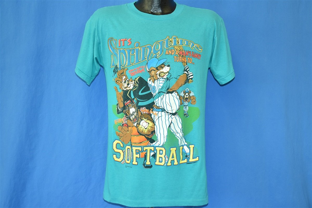 90s Softball Springtime Cartoon Bears Funny t-shirt Medium product image 2