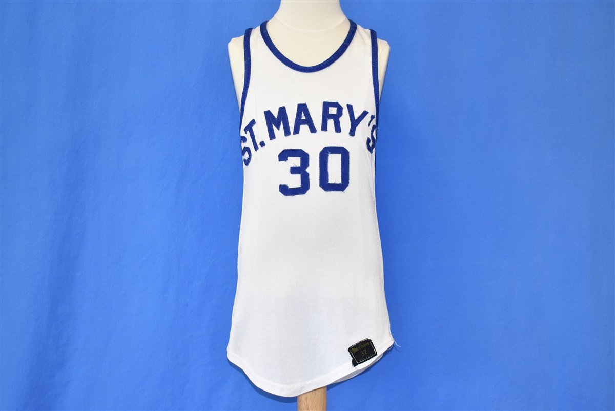 60s St Mary's #30 Nylon Basketball Jersey t-shirt Youth product image 2
