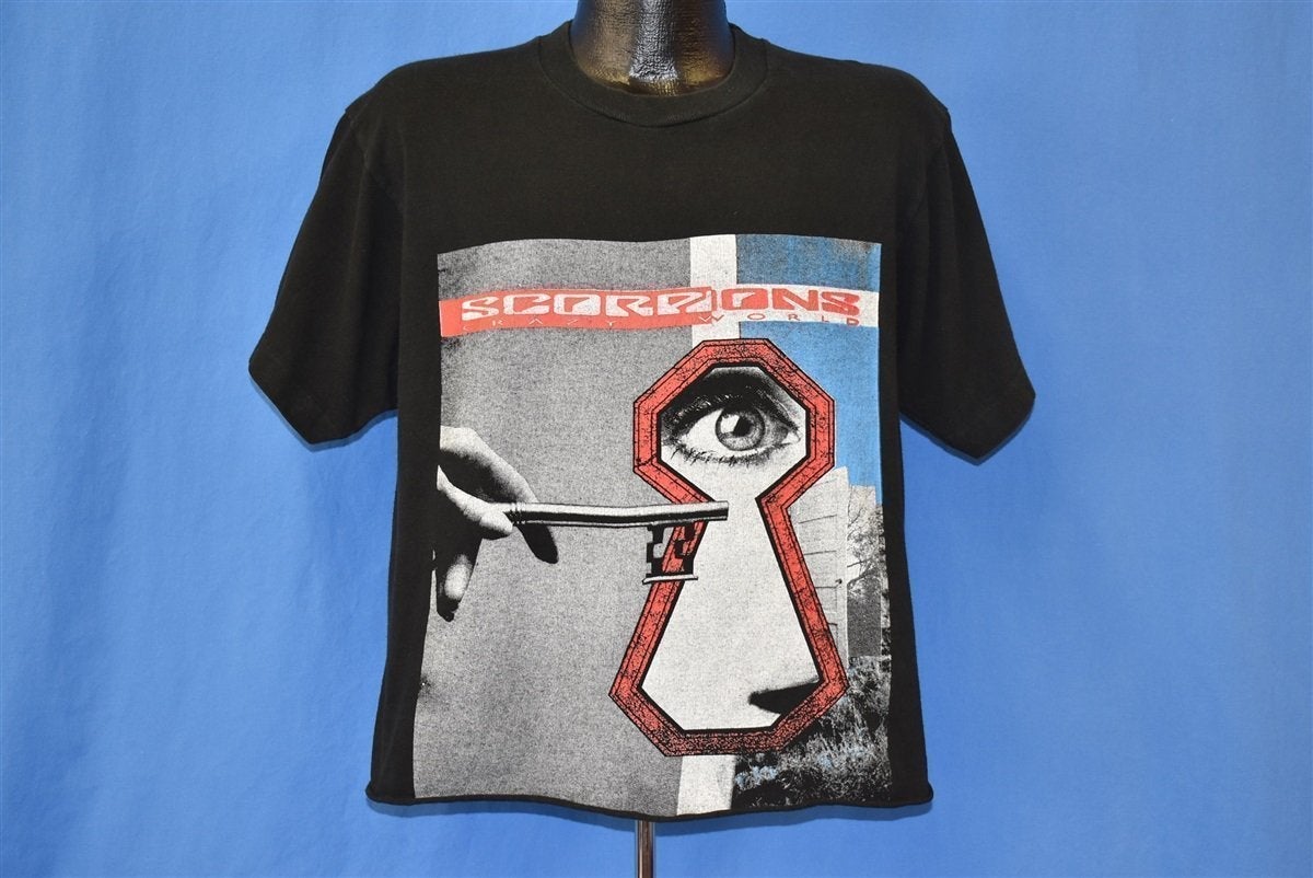 90s Scorpion Crazy World Tour 1991 Rock Cut t-shirt Large product image 1