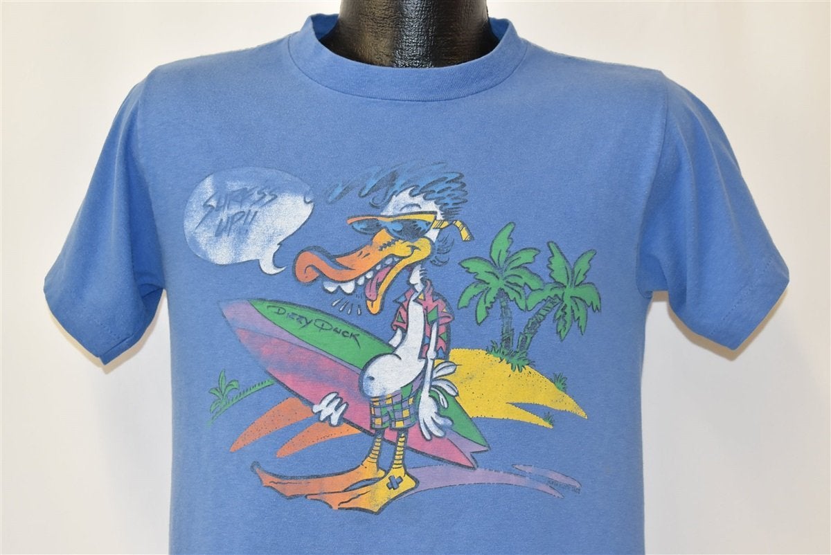 80s Dizzy Duck OP Ocean Pacific Surfer Beach t-shirt Medium product image 1