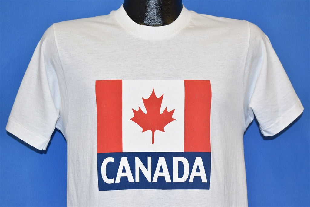 80s Canada National Flag Maple Leaf White t-shirt Small product image 1