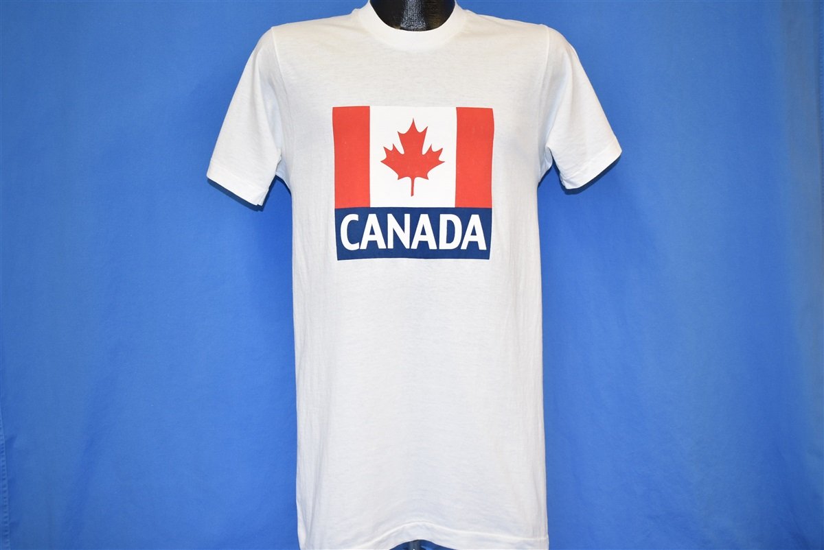 80s Canada National Flag Maple Leaf White t-shirt Small product image 2