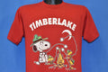 80s Peanuts Timberlake Snoopy Woodstock Tourist t-shirt product image 1