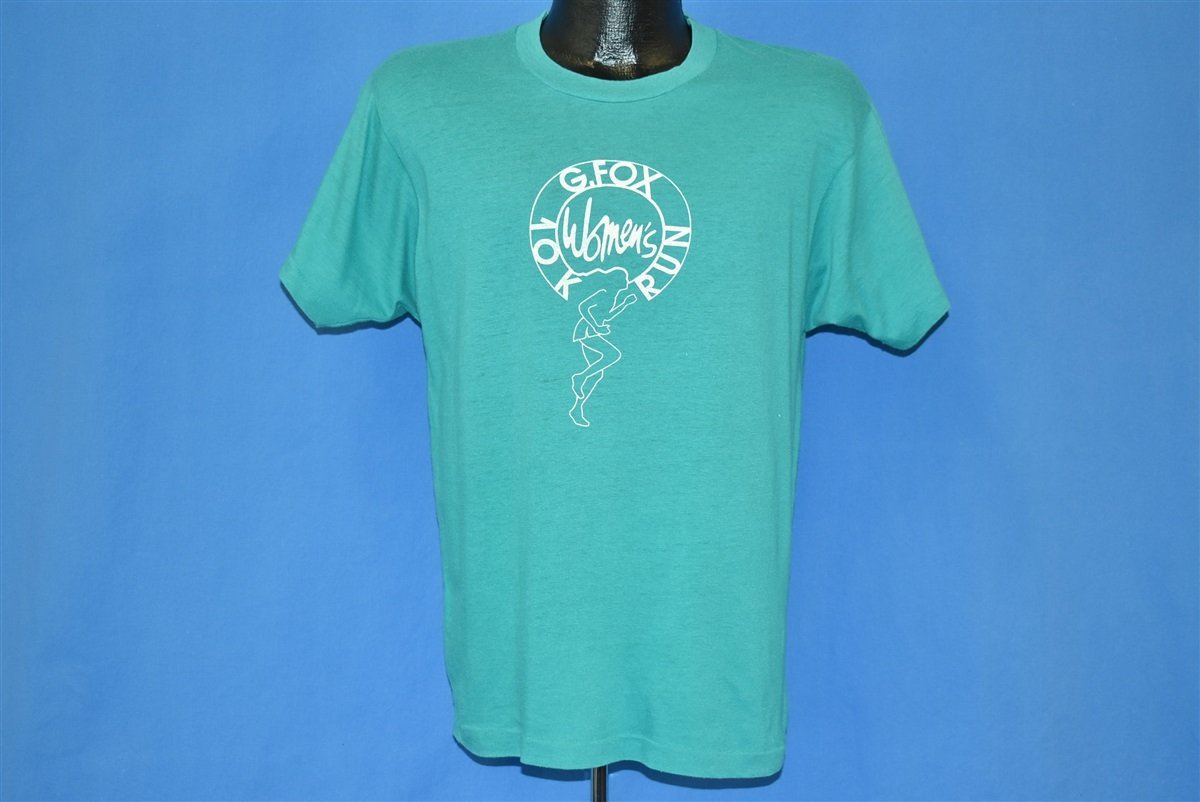 80s G. Fox Women's 10K Run George Teal t-shirt Medium product image 2