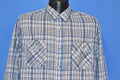 80s Levis Blue white Gold Lined Plaid Button Down Shirt product image 1