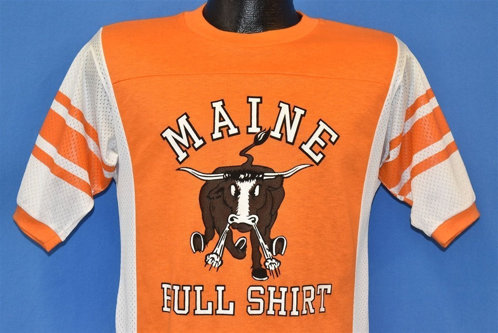 70s Maine Bull Shirt Orange Jersey Stripe t-shirt Medium product image 1