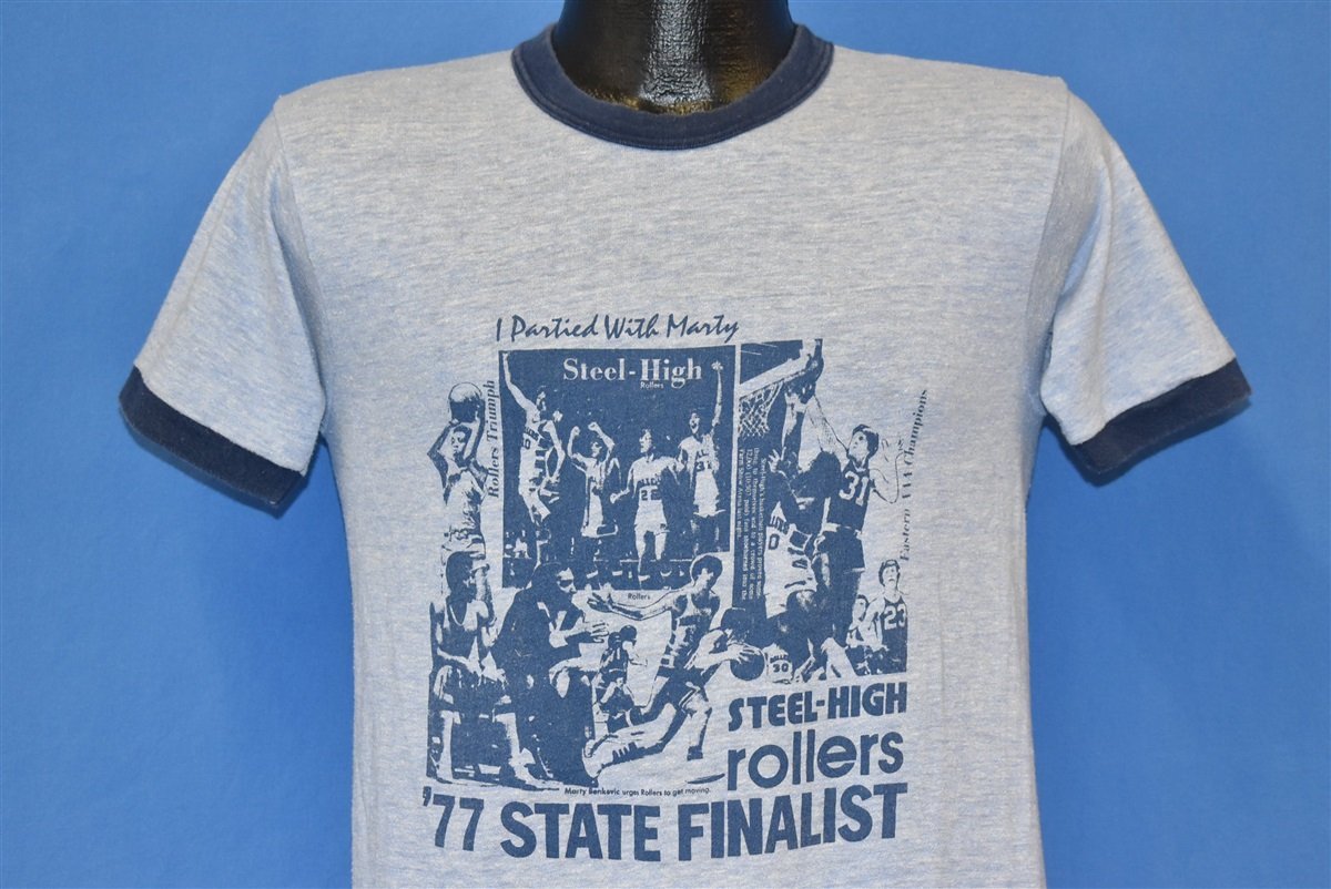 70s Steel High Rollers 1977 Finalist Basketball t-shirt product image 1