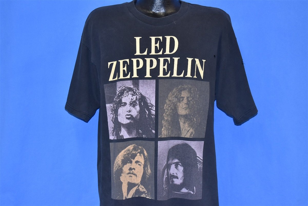 90s Led Zeppelin Zoso Distressed Rock Band t-shirt Extra product image 1