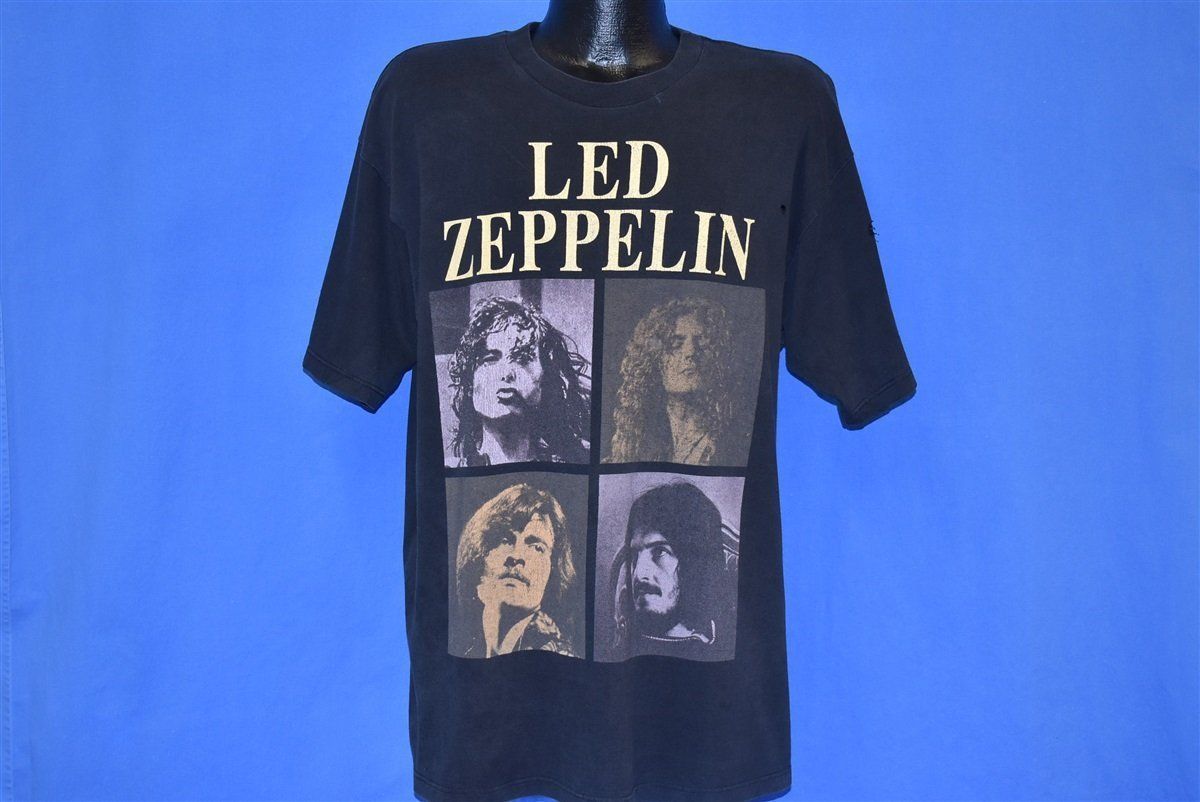 90s Led Zeppelin Zoso Distressed Rock Band t-shirt Extra product image 9
