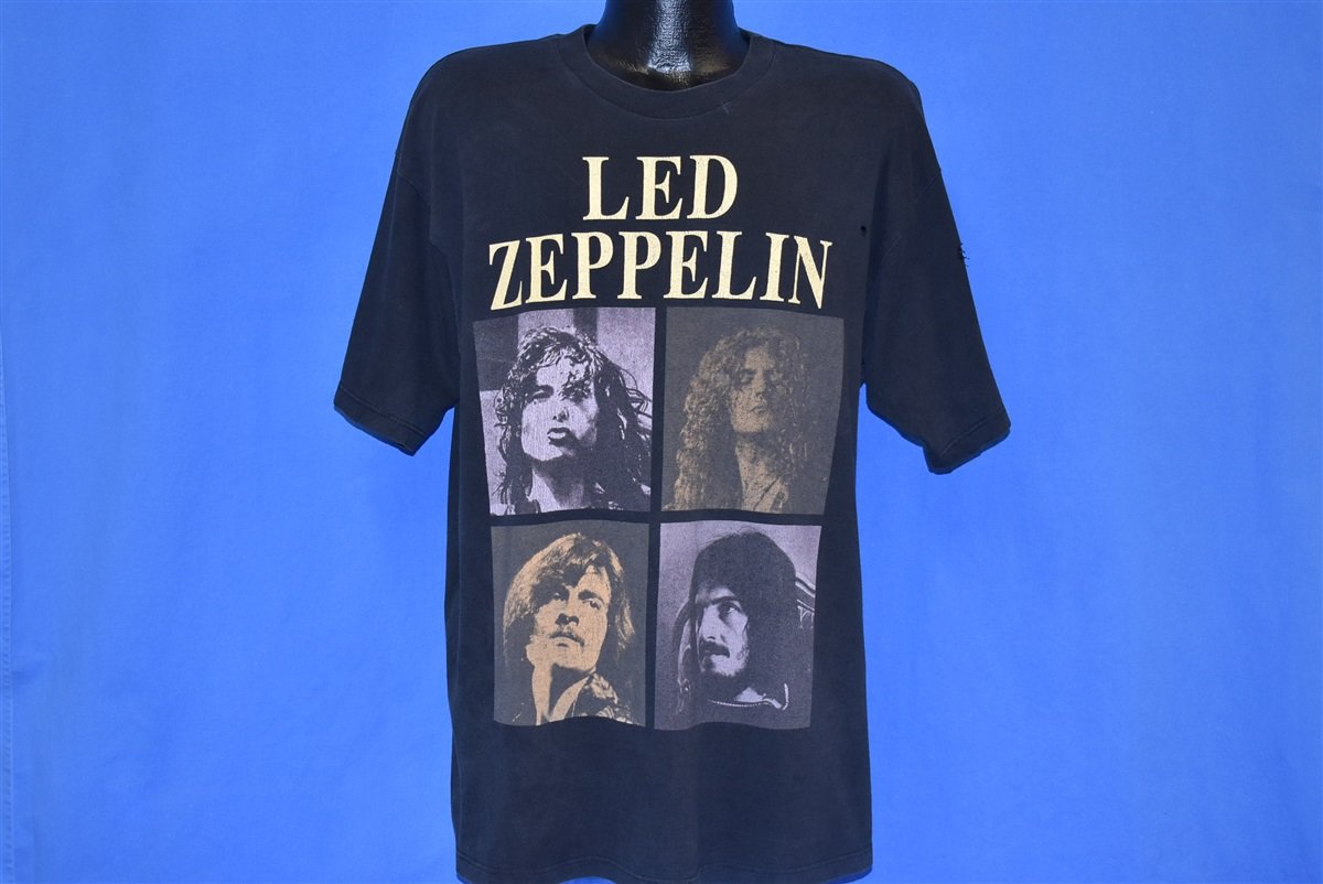 90s Led Zeppelin Zoso Distressed Rock Band t-shirt Extra product image 2