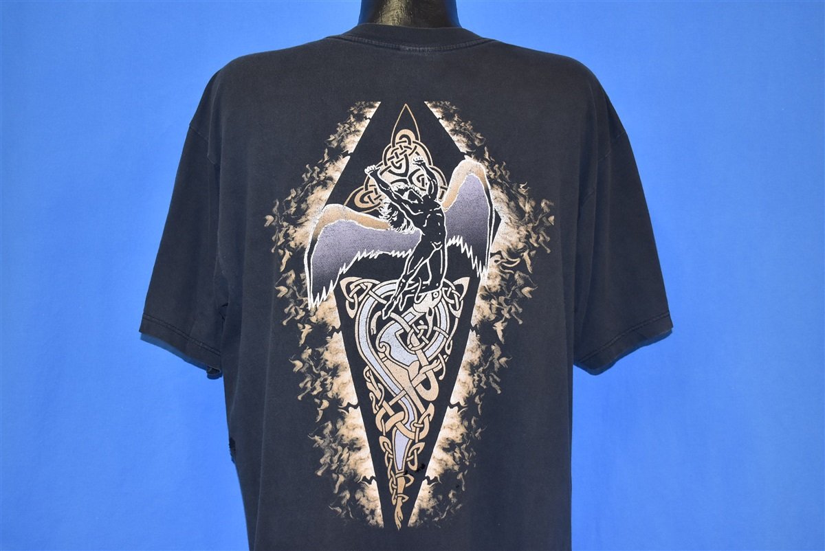 90s Led Zeppelin Zoso Distressed Rock Band t-shirt Extra product image 5