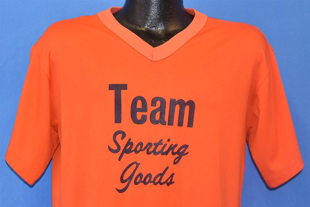 70s Team Sporting Goods Orange V Neck Jersey t-shirt Large product image 1