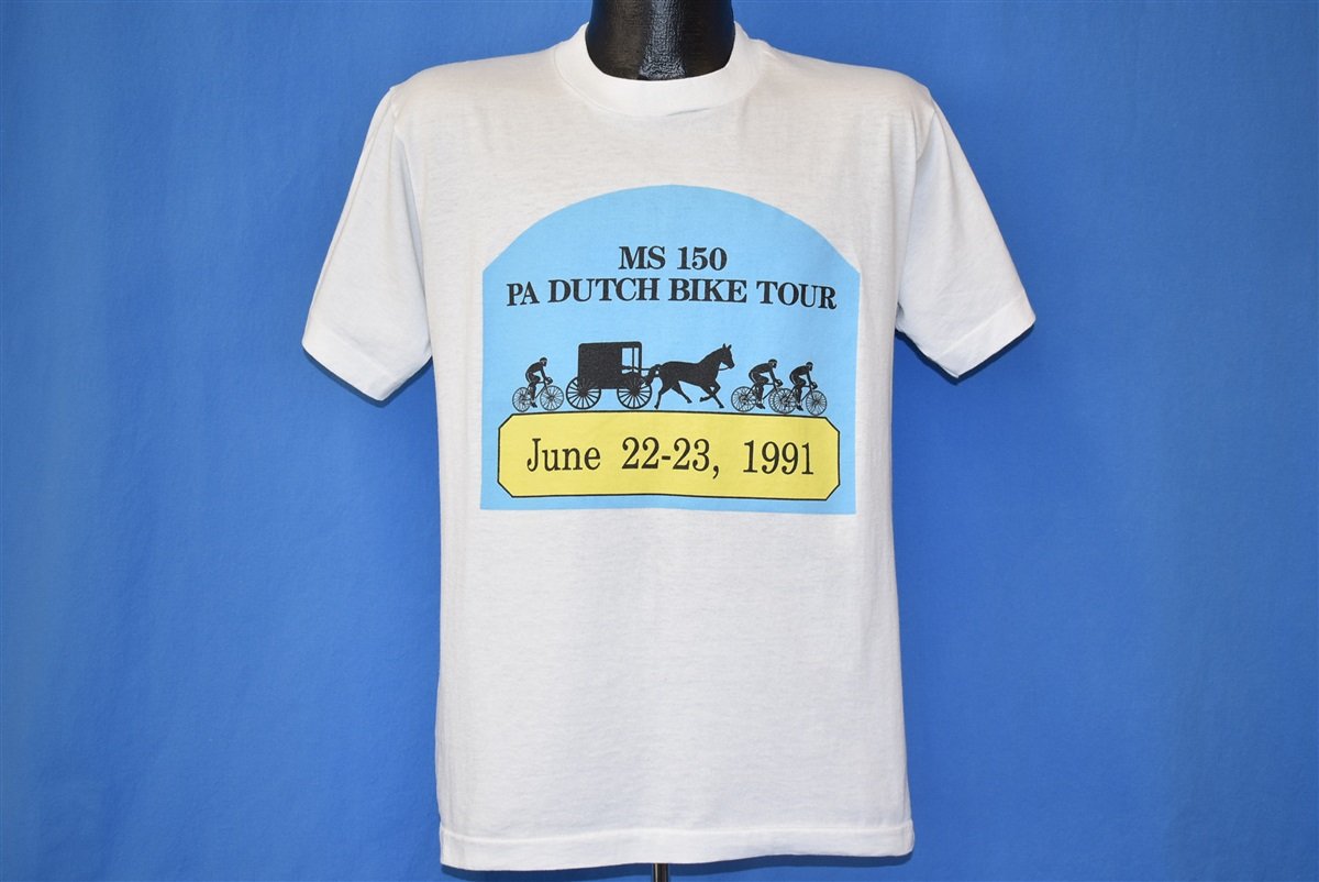 90s MS 150 PA Dutch Bike Tour 1991 Horse Buggy t-shirt Large product image 2