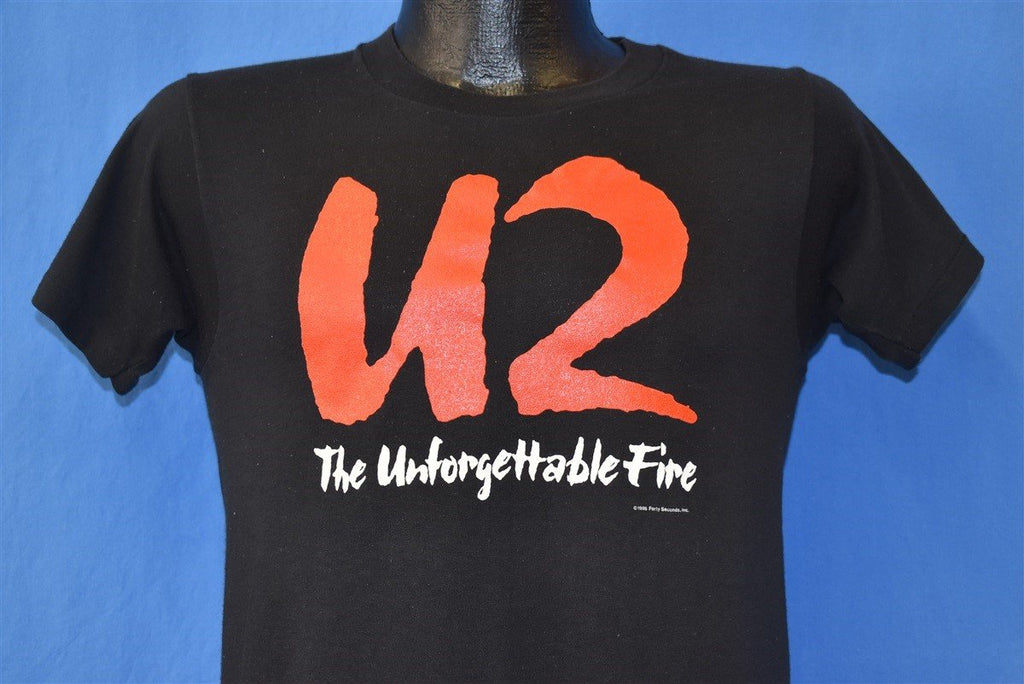 80s U2 The Unforgettable Fire Album 1984 Band t-shirt Small product image 1