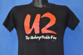 80s U2 The Unforgettable Fire Album 1984 Band t-shirt Small product image 1