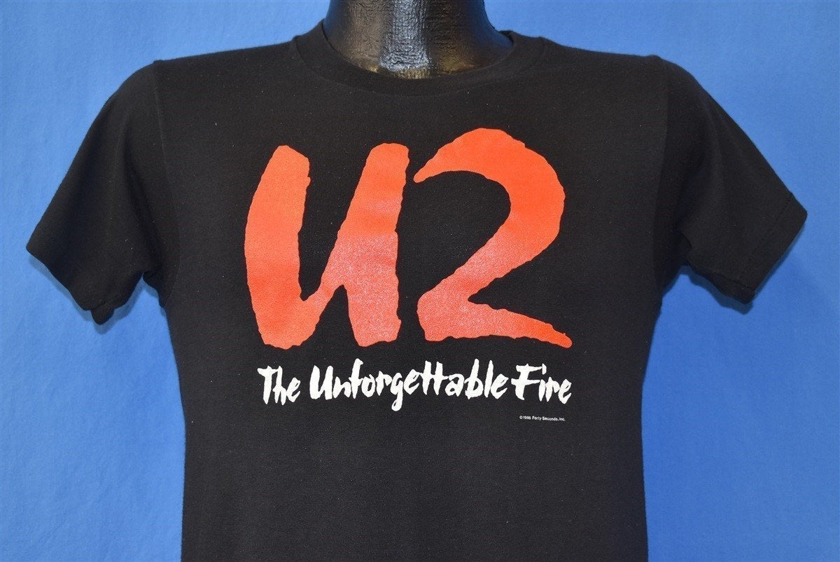 80s U2 The Unforgettable Fire Album 1984 Band t-shirt Small product image 5