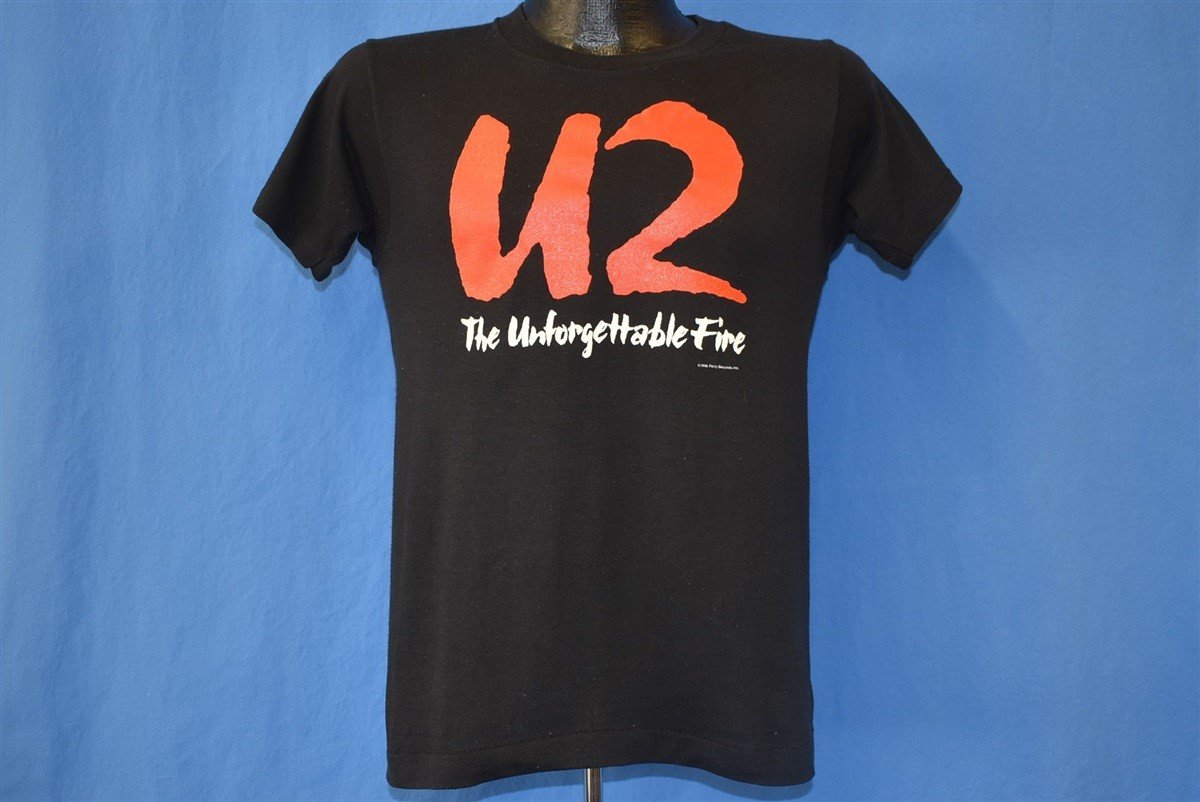 80s U2 The Unforgettable Fire Album 1984 Band t-shirt Small product image 2