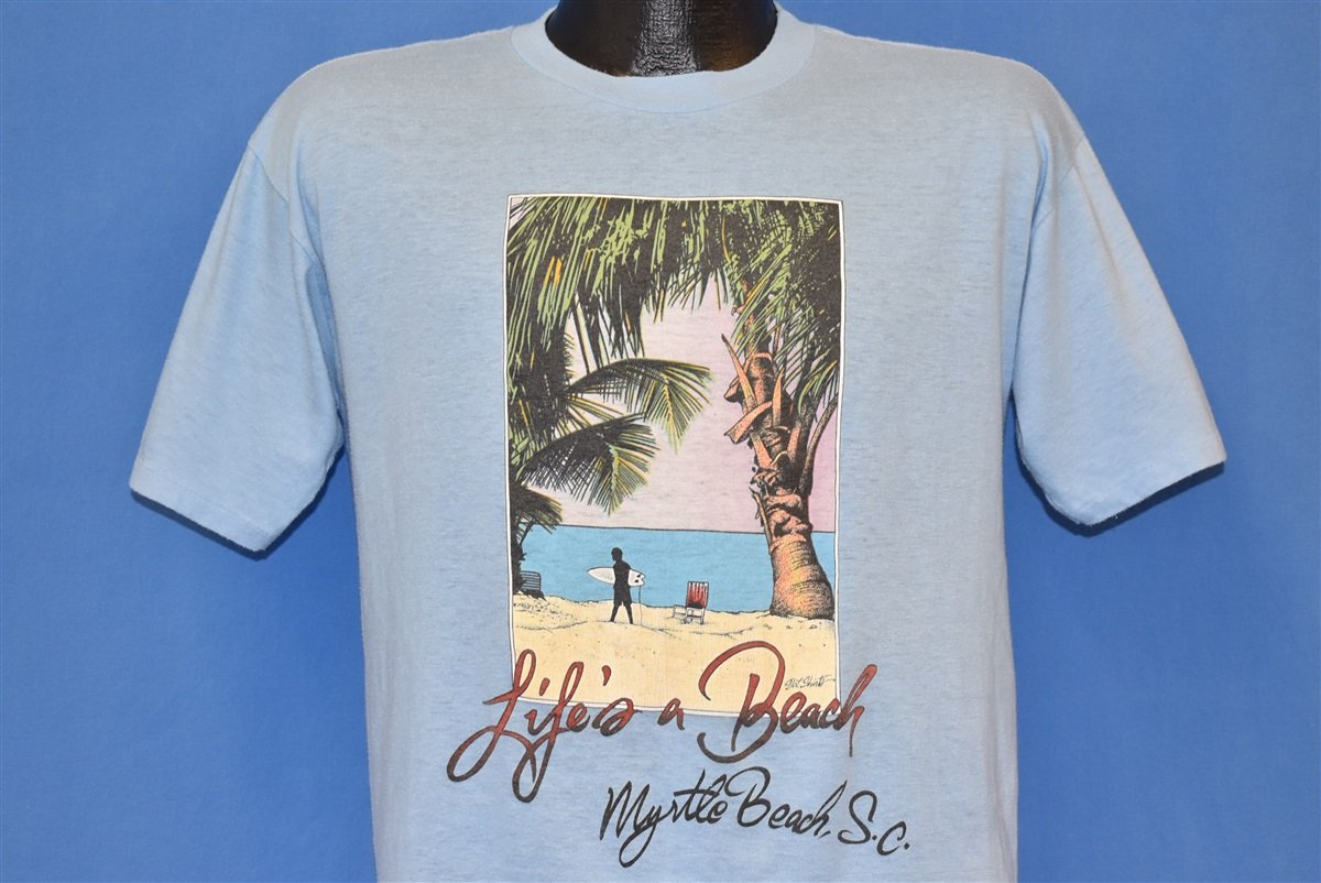 80s Life's a Beach Myrtle South Carolina t-shirt Medium product image 1