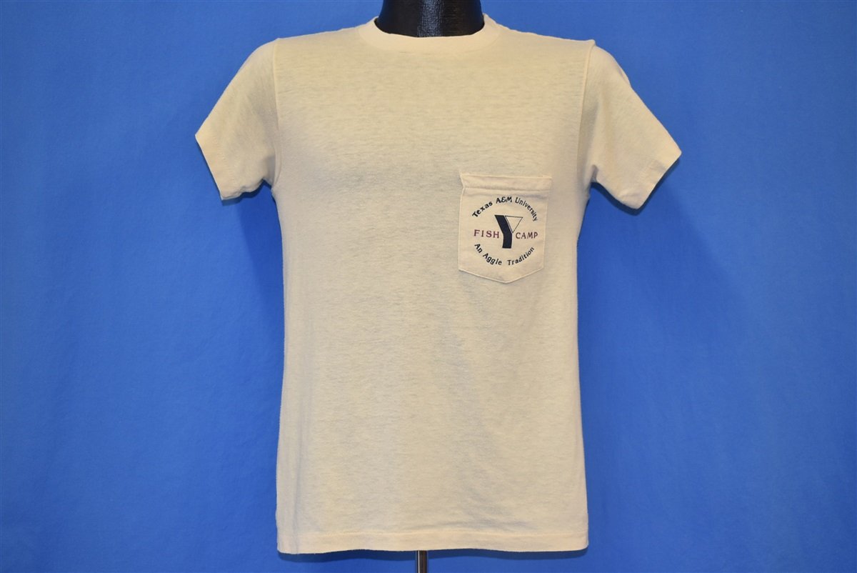 70s Texas A&M University Fish Camp Aggie Pocket t-shirt product image 2