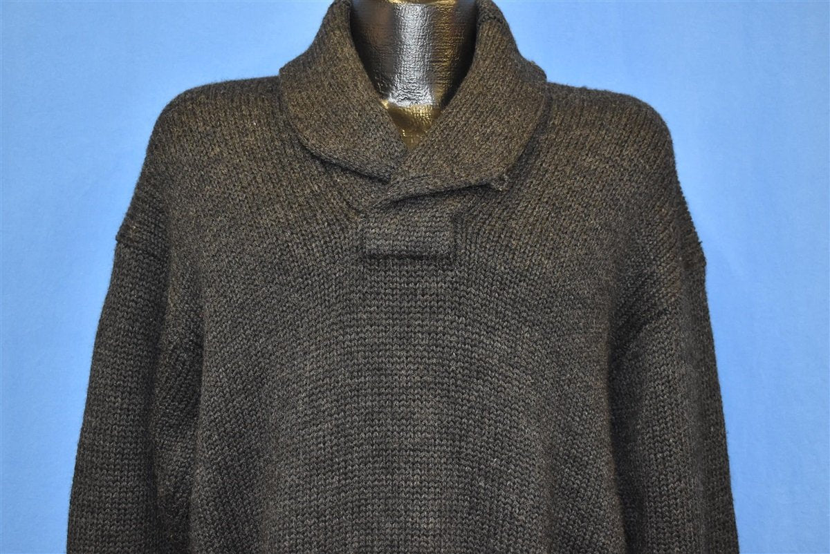 80s Ralph Lauren Polo Shawl Neck Sweater Medium