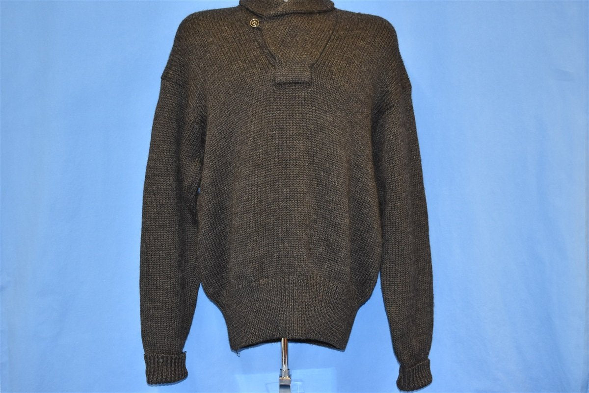 80s Ralph Lauren Polo Shawl Neck Sweater Medium