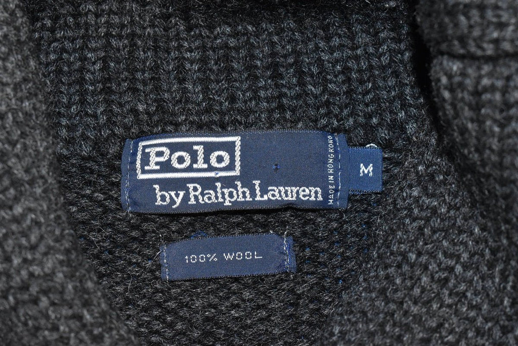80s Ralph Lauren Polo Shawl Neck Sweater Medium