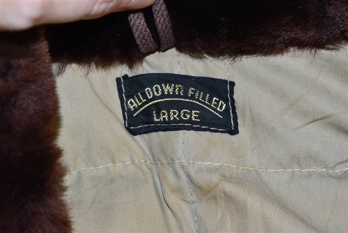 50s Alaska Sleeping Bag Civilian Navy Deck Jacket Large