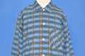 60s Blue Plaid Kolesport Button Down Shirt Youth Large product image 1