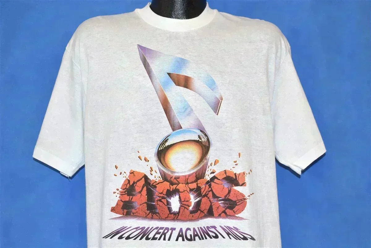 80s In Concert Against AIDS Oakland Rock t-shirt Extra Large product image 1
