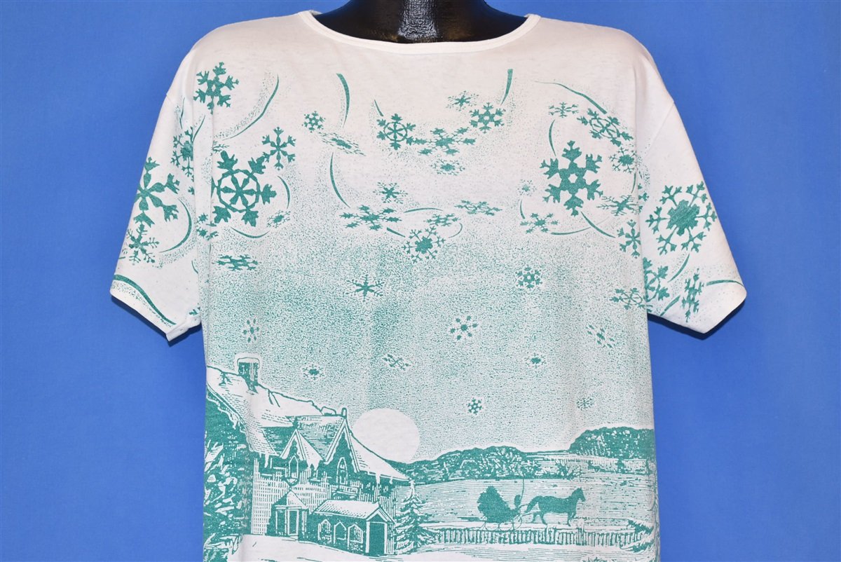 90s Winter Snowflake Jingle Bells Christmas t-shirt XXL product image 1