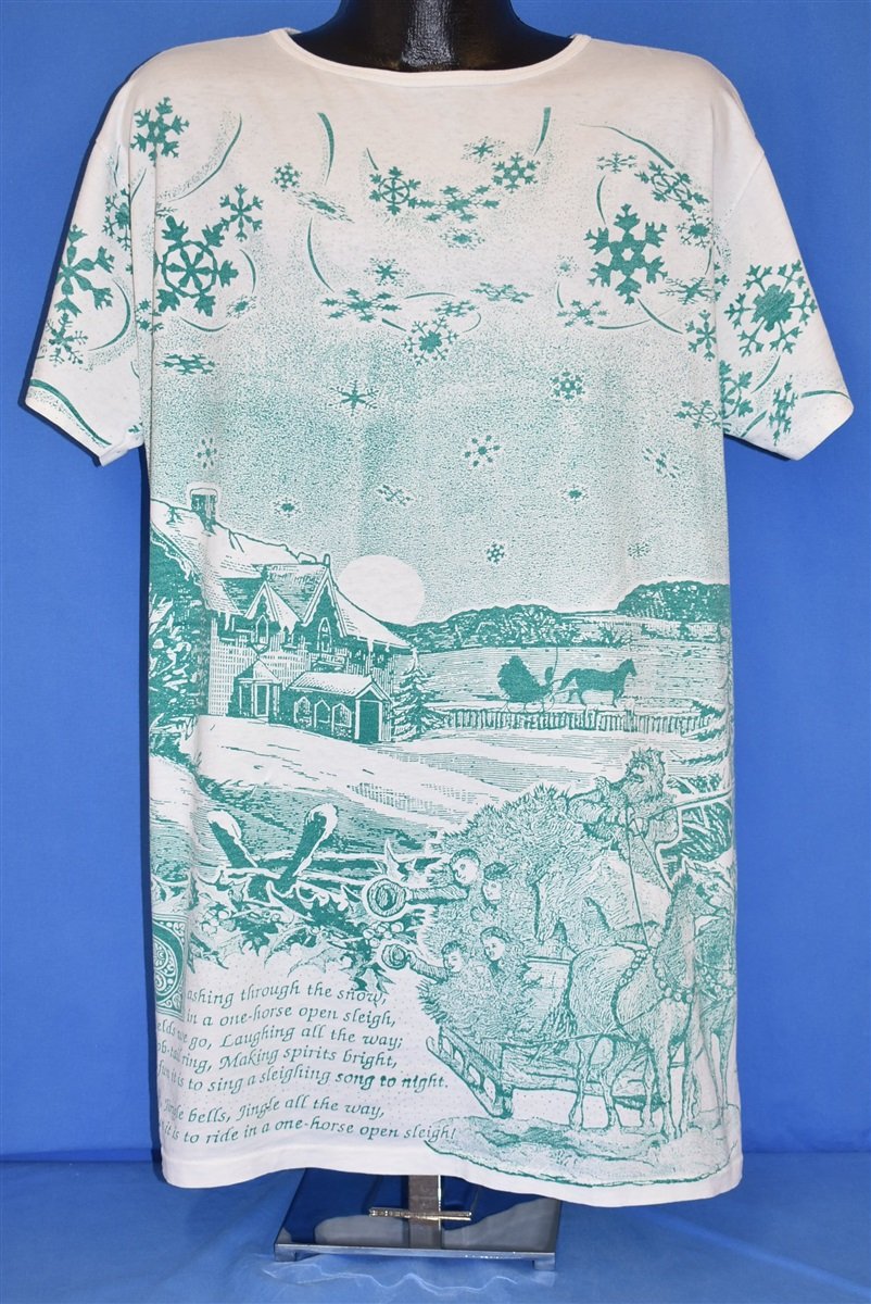 90s Winter Snowflake Jingle Bells Christmas t-shirt XXL product image 2
