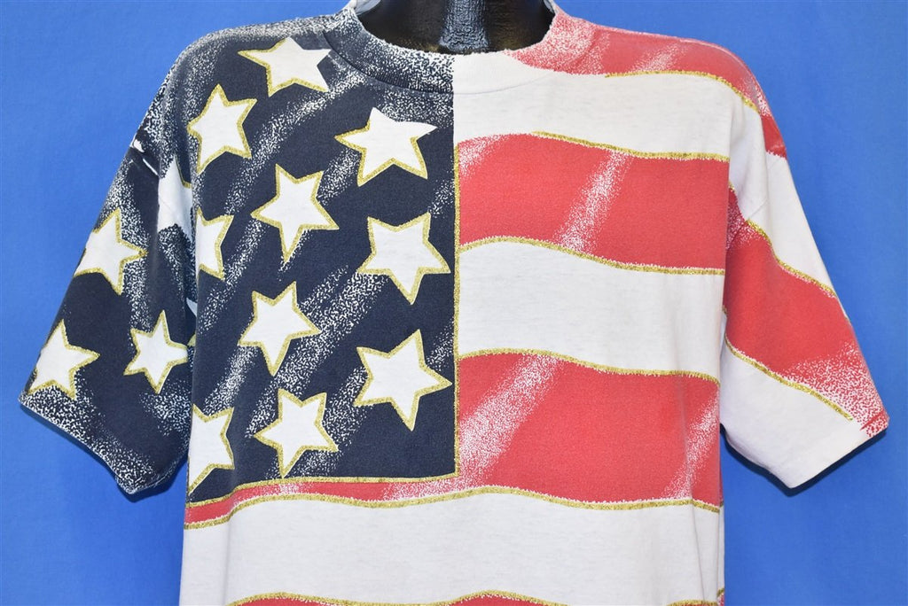 90s USA Flag All Over Print t-shirt Extra Large product image 1