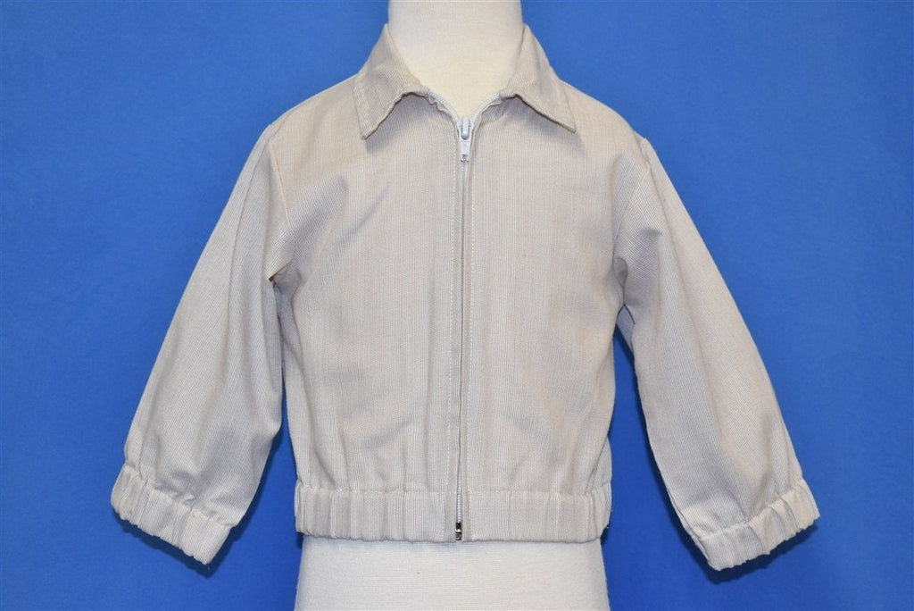 80s Striped Brown White Golf Jacket Baby 12-18 Months product image 1