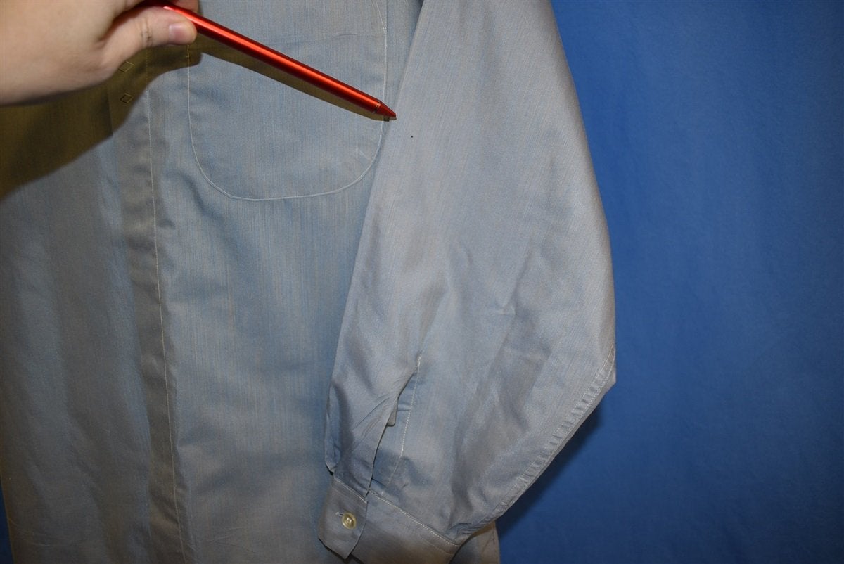 50s Manhattan Sharkskin Loop Collar Rockabilly Shirt Large product image 4
