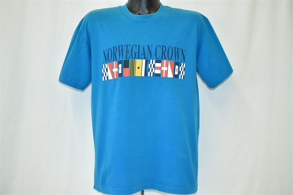 90s Norwegian Crown Maritime Flags Cruise Ship t-shirt Large product image 2