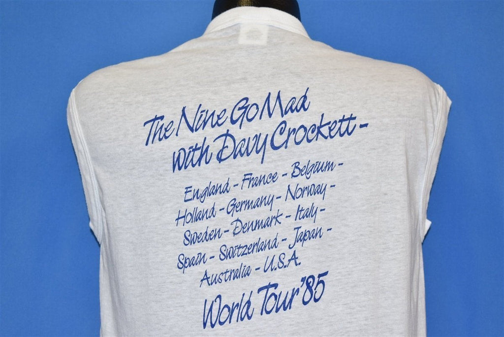 80s Paul Young Nine Go Mad With Davy Crockett Tour t-shirt product image 3