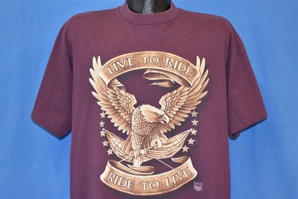 90s 3D Emblem Bald Eagle t-shirt Extra Large product image 1