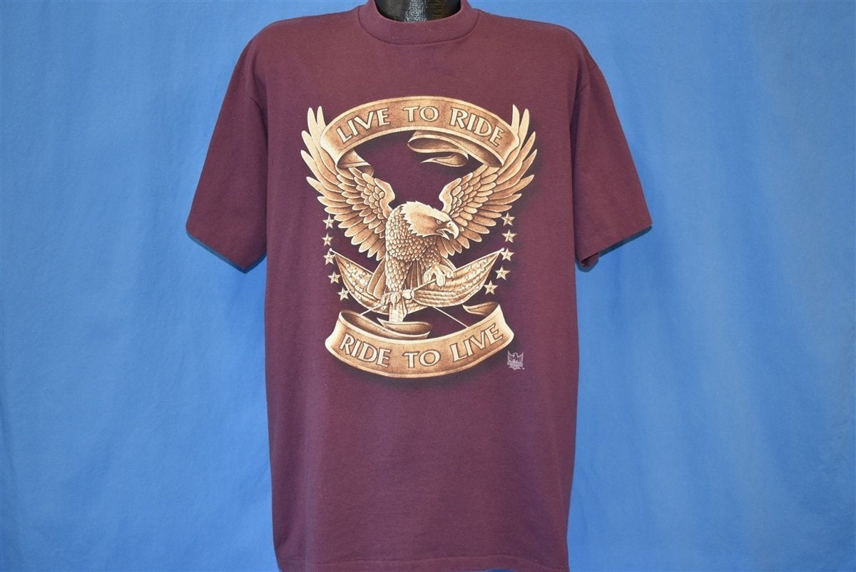 90s 3D Emblem Bald Eagle t-shirt Extra Large product image 2