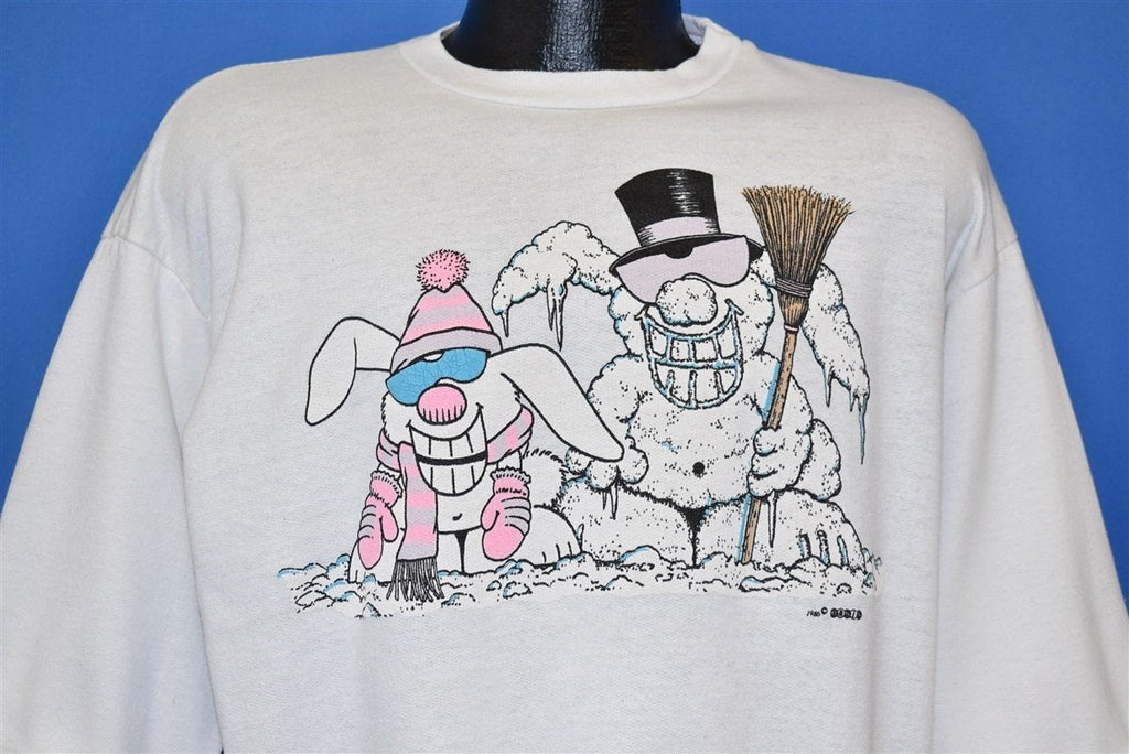 80s Snow Bunny Roll Up Sleeve Sweatshirt Medium product image 1