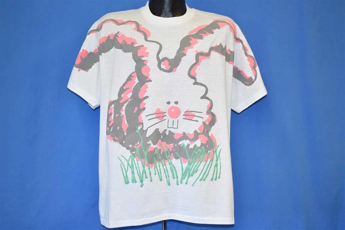 80s Bunny Rabbit Cute Puffy Paint Cartoon Pastel t-shirt product image 2