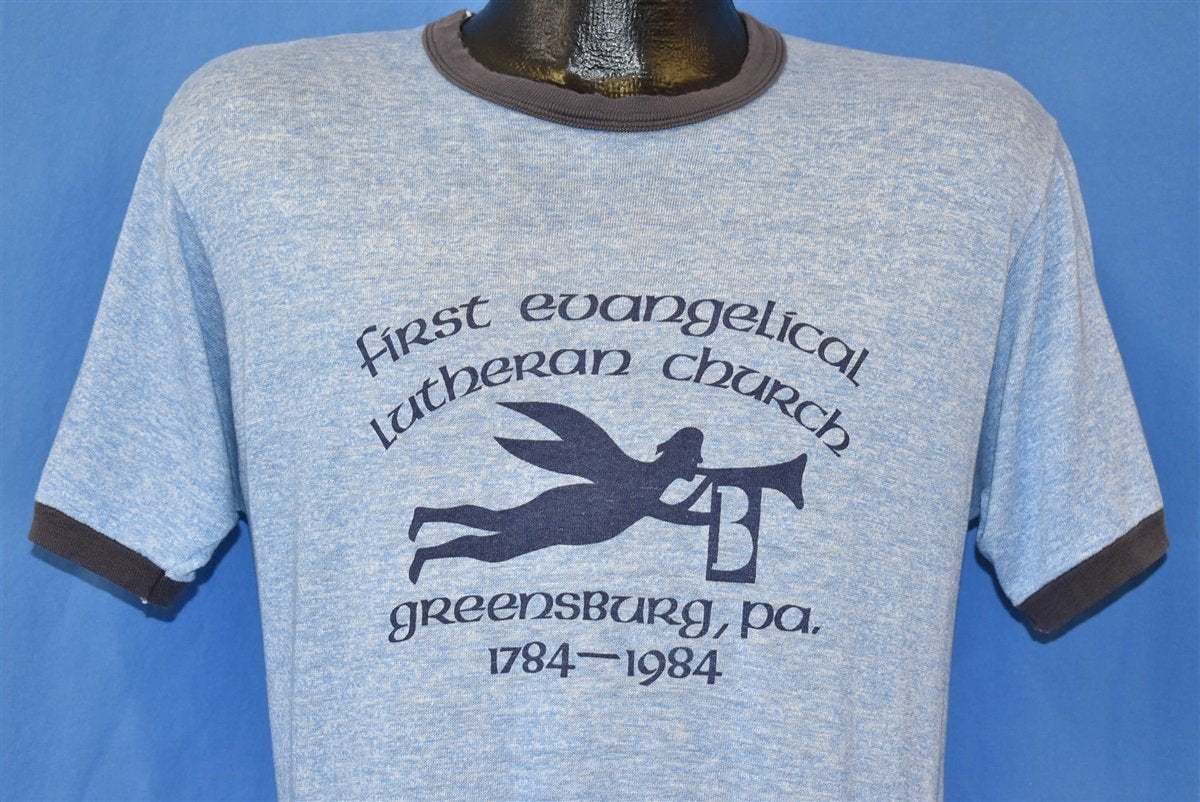 80s First Evangelical Lutheran Church Ringer t-shirt Medium product image 1
