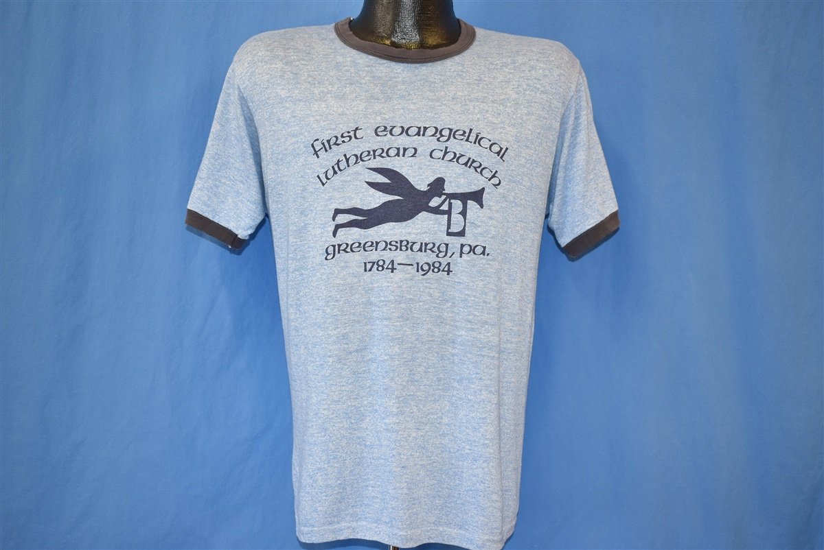 80s First Evangelical Lutheran Church Ringer t-shirt Medium product image 2
