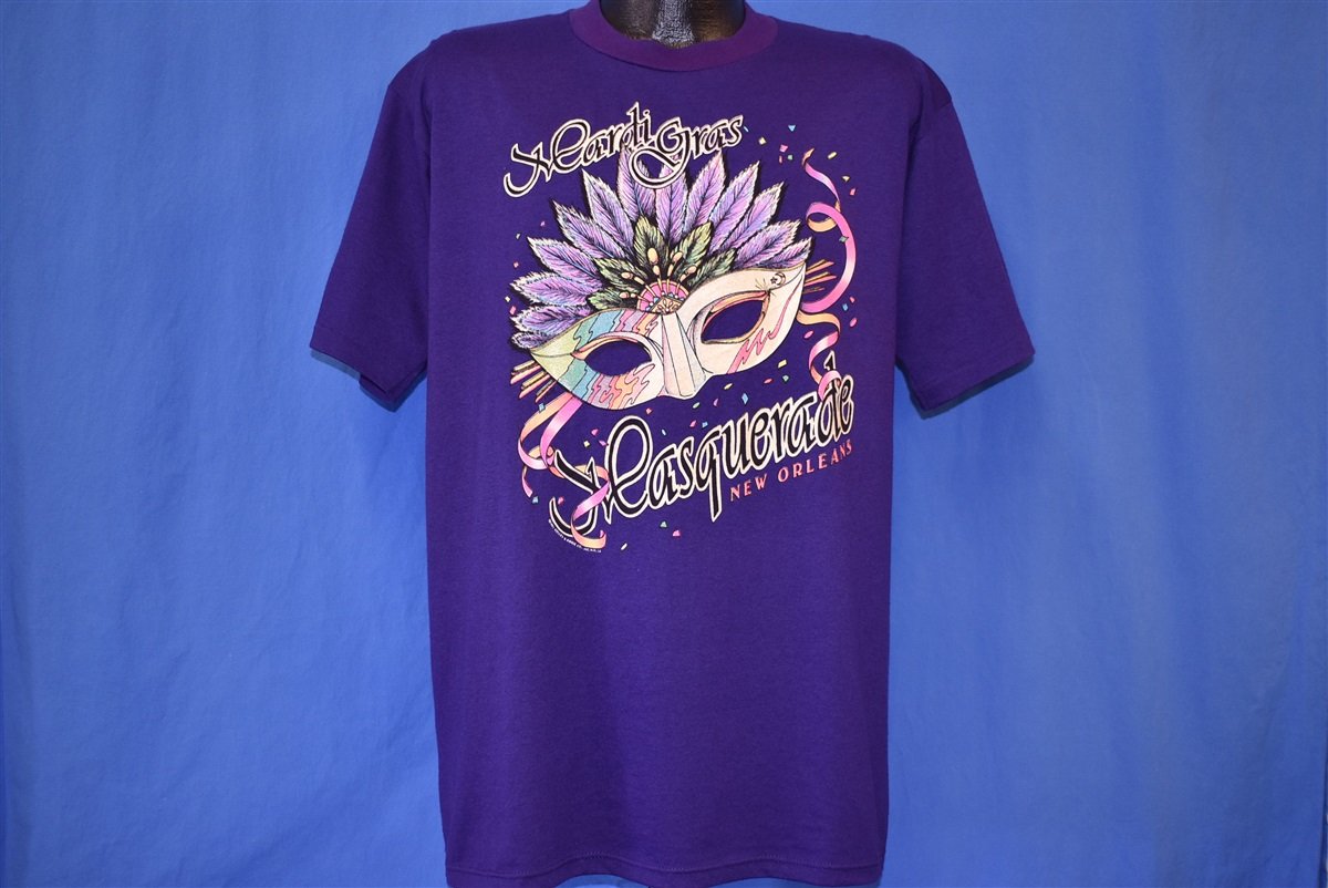90s Mardi Gras Masquerade Mask t-shirt Large product image 2