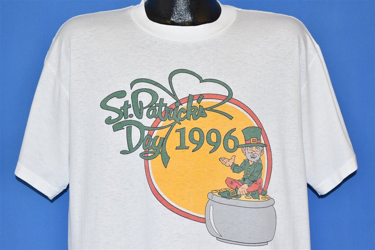 90s St. Patrick's Day 1996 Leprechaun t-shirt Extra Large product image 1