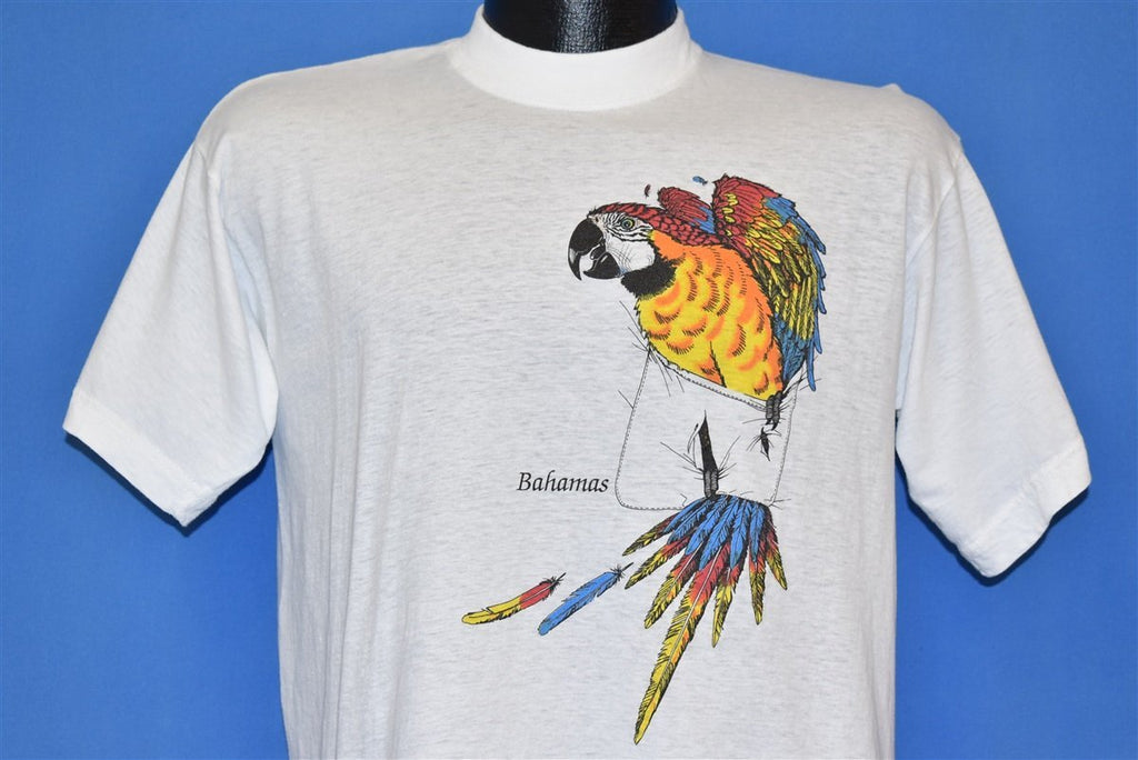 80s Bahamas Macaw Parrot t-shirt Large product image 1