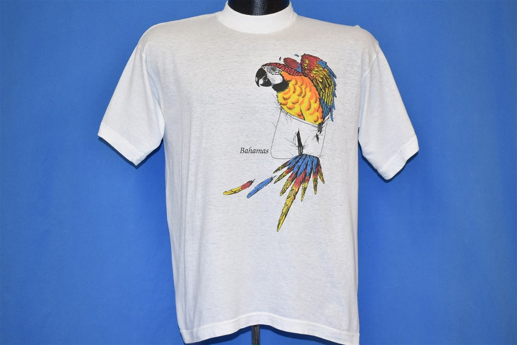 80s Bahamas Macaw Parrot t-shirt Large product image 2
