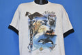 90s Alaska Eagle Wolf Rollup t-shirt XXL product image 1