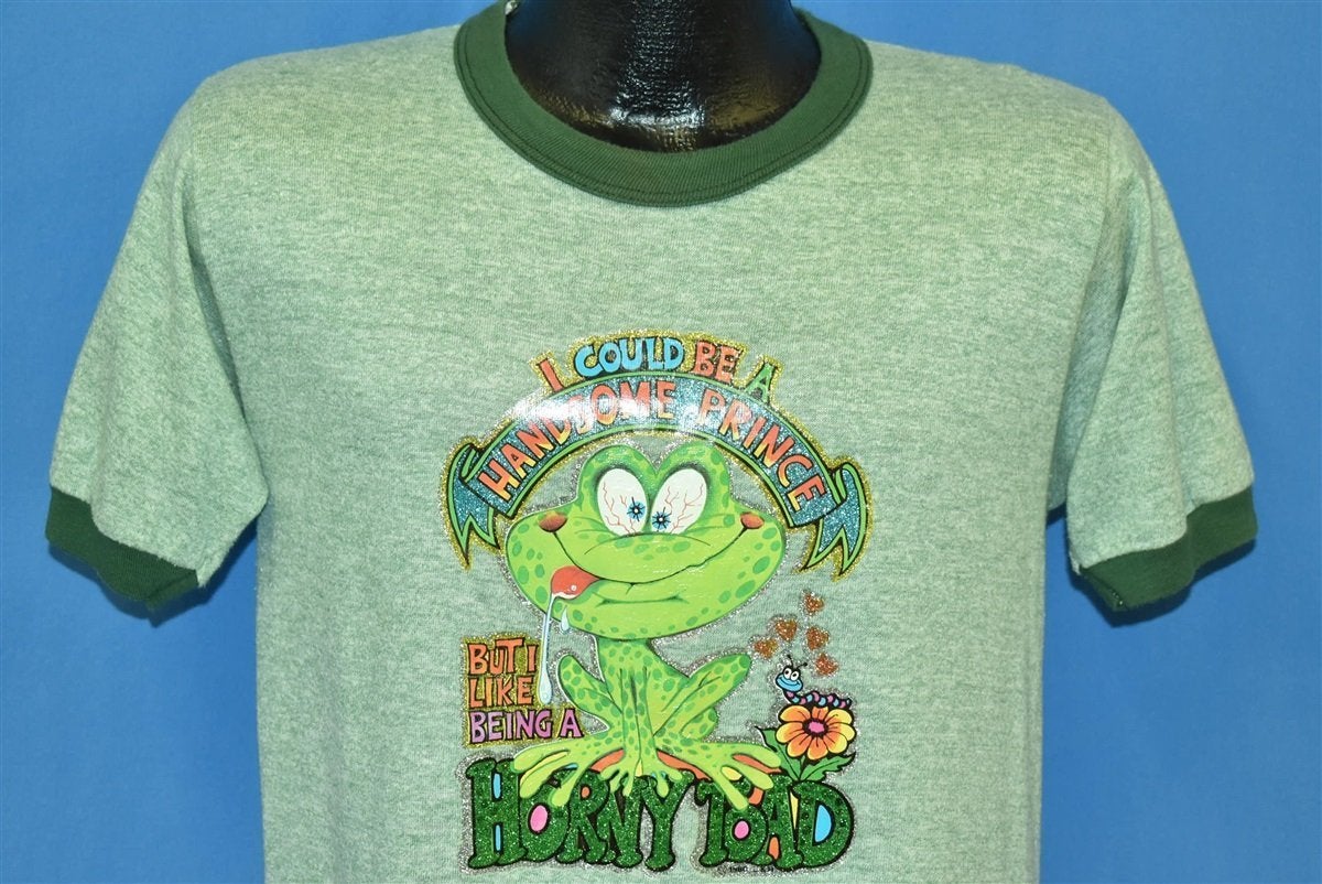 80s Handsome Prince Horny Toad Glitter Iron On t-shirt product image 1